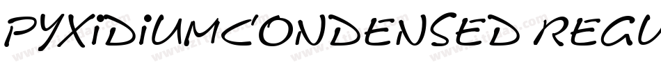 PyxidiumCondensed Regular字体转换